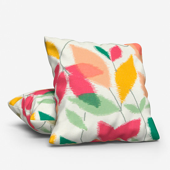 Scion Akira Berry and Ochre Pistachio Cushion