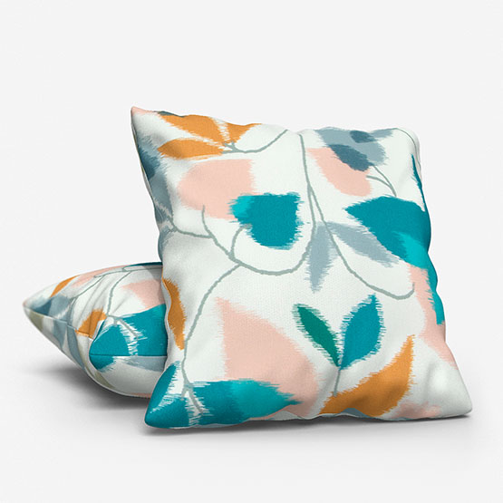 Scion Akira Ginger and Teal Cushion