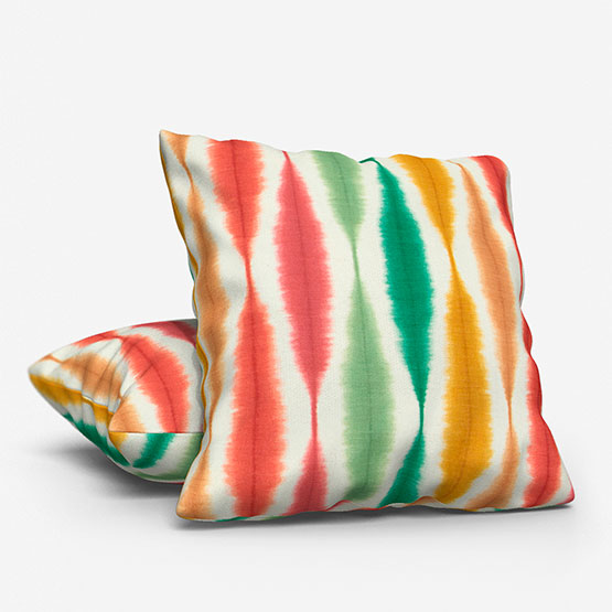 Scion Usuko Berry and Ochre Cushion