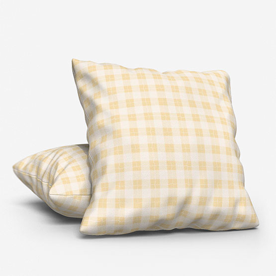 Sonova Studio Gingham Butter Yellow cushion