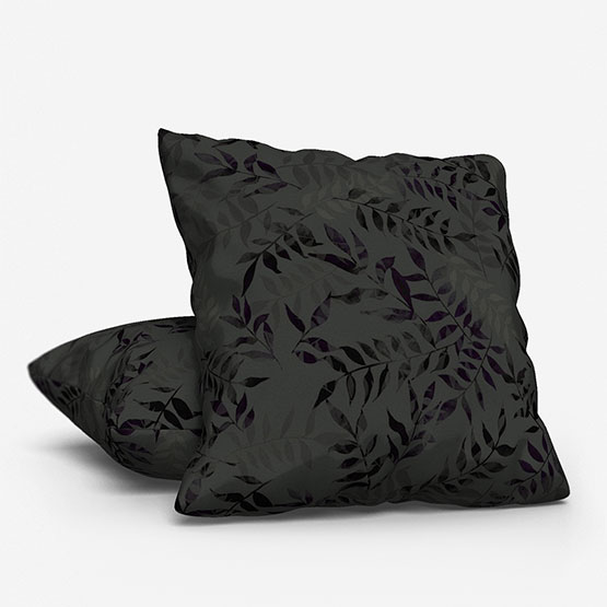 Sonova Studio Kaleidoscope Leaves Charcoal cushion