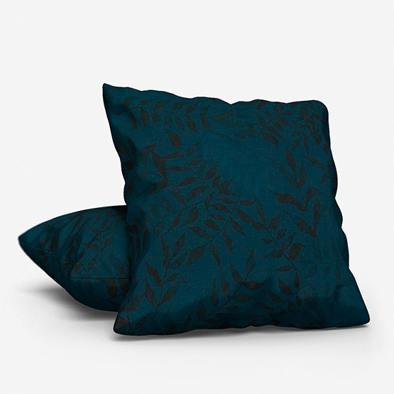 Sonova Studio Kaleidoscope Leaves Midnight Blue cushion