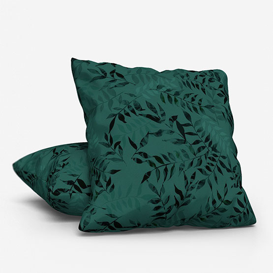 Sonova Studio Kaleidoscope Leaves Teal cushion