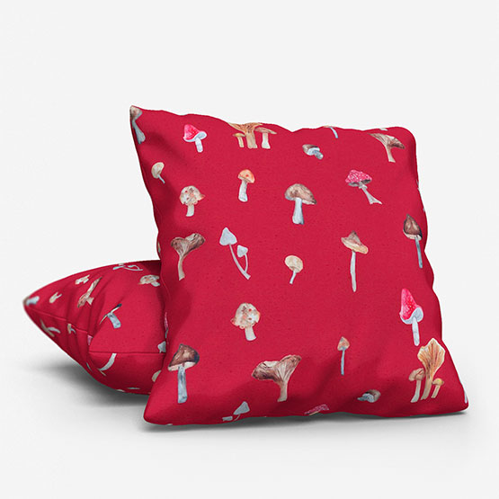 Sonova Studio Mushroom Forage Red cushion