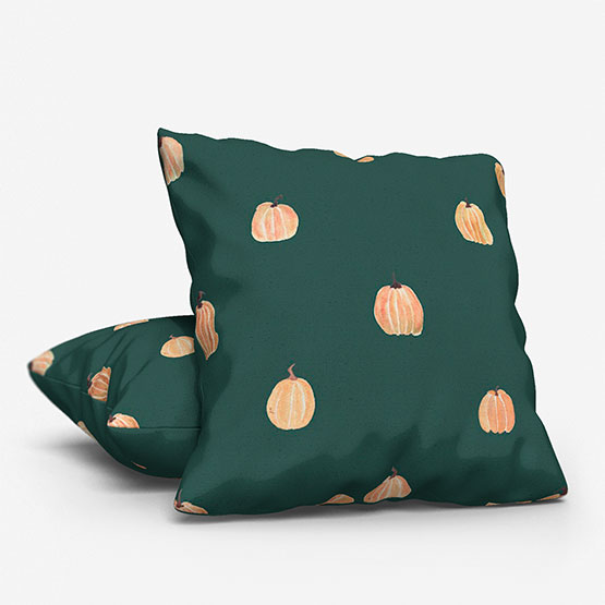 Sonova Studio Pumpkin Forest Green cushion