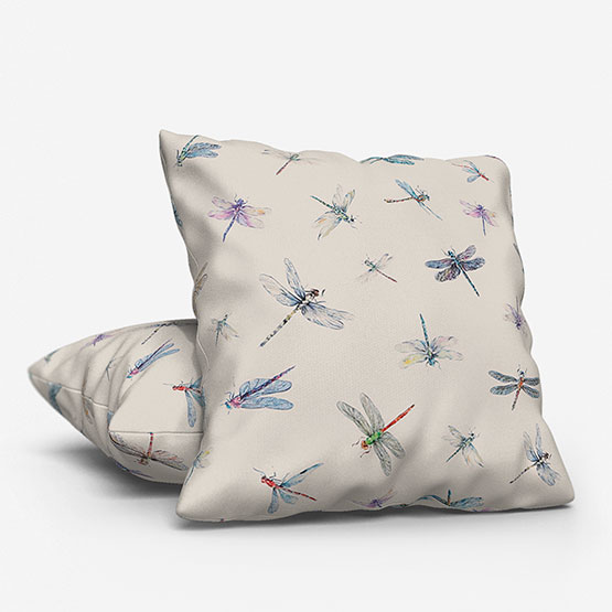 Dragonflies Cream Cushion