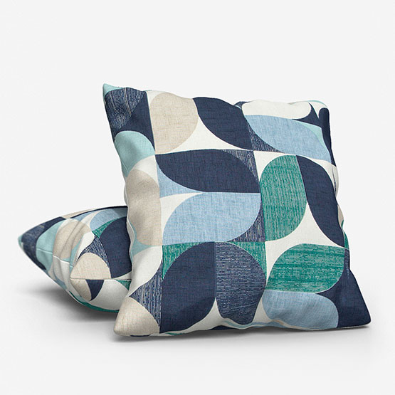 Reno Mineral and Navy Cushion