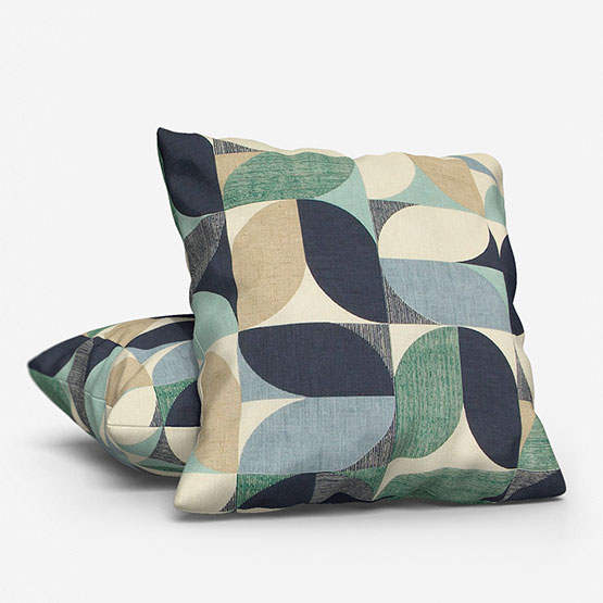 Reno Mineral and Navy Cushion