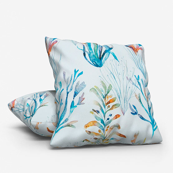 Voyage Coral Reef Cobalt cushion