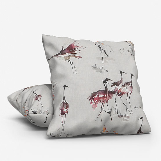 Voyage Cranes Tourmaline cushion