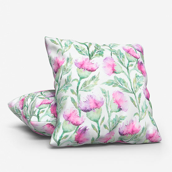 Voyage Ettrick Fuchsia Cream cushion