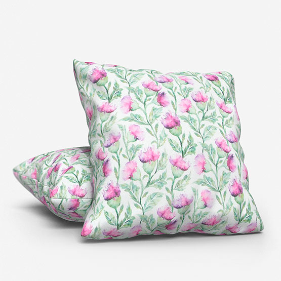 Voyage Hawick Fuchsia Cream cushion