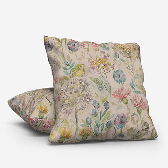 Voyage Morning Chorus Linen Cushion