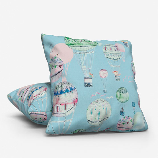 Voyage Up and Away Sky cushion