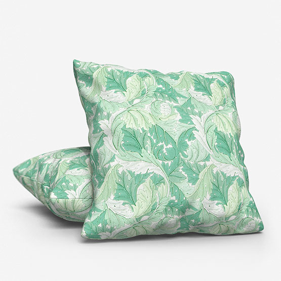 William Morris Acanthus Apple and Sage Cushion