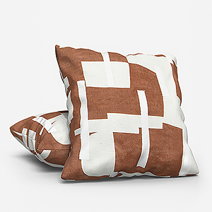 Camengo Brisbane Terracotta Cushion
