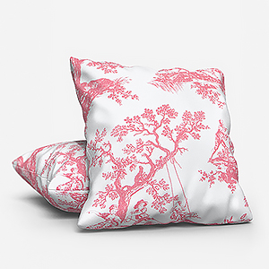 Camengo Cadence Tissu Rouge Grenat Cushion
