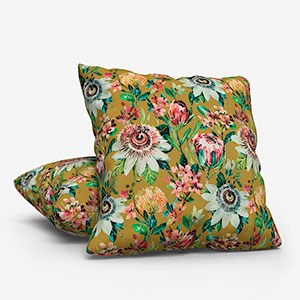 Paradise Velvet Ochre Cushion