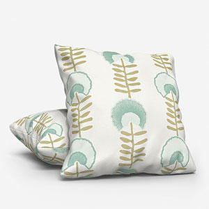 Scandi Floral Seafoam Cushion