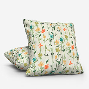 Woodland Floral Green Cushion
