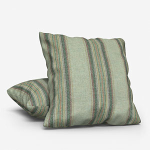 MOON Wentworth Stripe Aqua Cushion