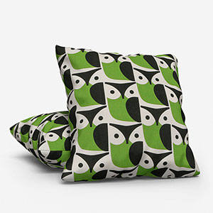 Orla Kiely Owl Chalky Green Cushion
