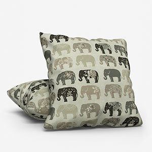 Elephants Natural Cushion