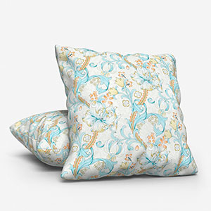 William Morris Golden Lily Linen and Teal