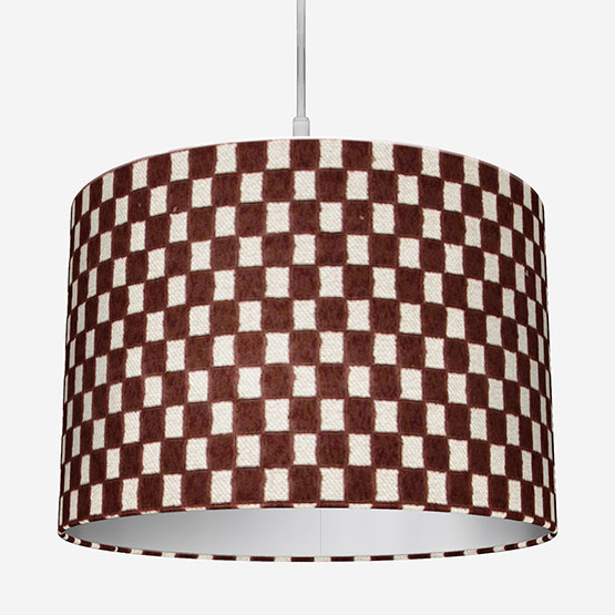 Camengo Scacchiera Terre De Sienne Easy Fit Lamp Shade