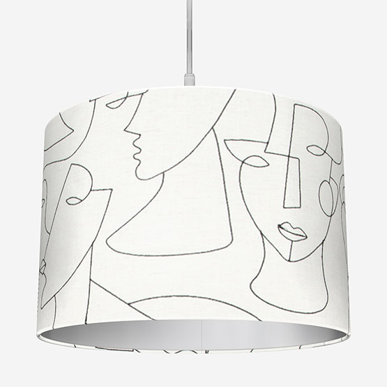 Camengo Visage Linen Reglisse Lamp Shade