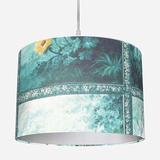 Artus Denim and Ochre Lamp Shade