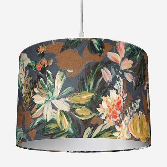 Lilium Velvet Russte and Noir Lamp Shade