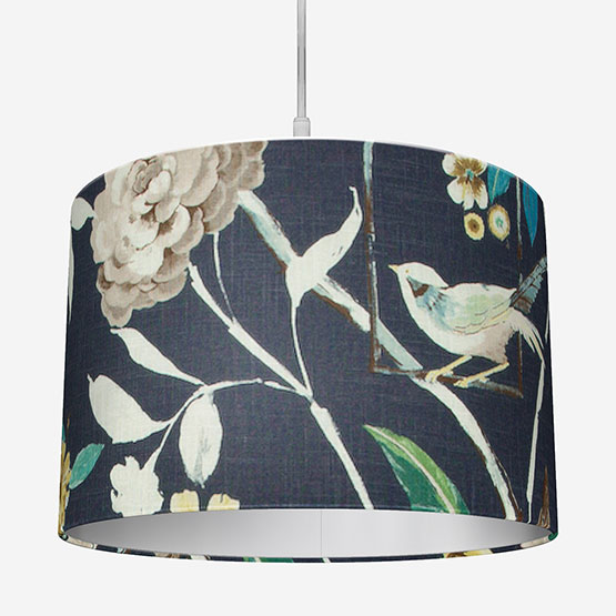 Edinburgh Weavers Abigail Navy Lamp Shade