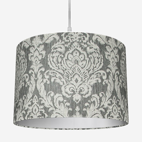 Classic Damask Charcoal Easy Fit Lamp Shade