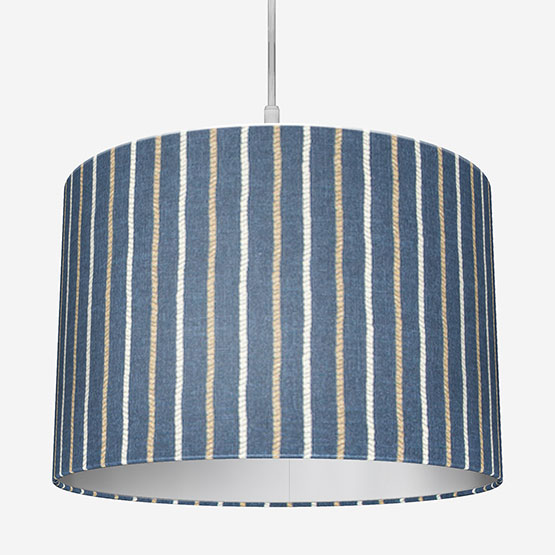 Cromer Stripe Indigo Lamp Shade