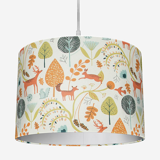 Scandi Woodland Burnt Orange Lamp Shade