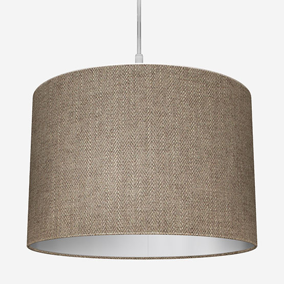 Malaga Herringbone Chocolate Lamp Shade