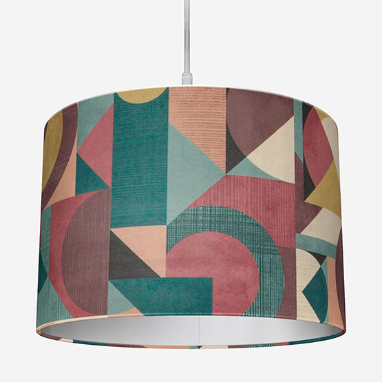 Geometrica Velvet Bilberry Lamp Shade