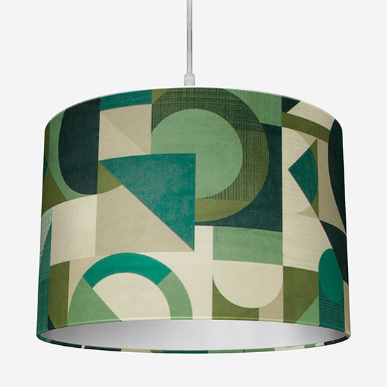 Geometrica Velvet Jadeite Lamp Shade