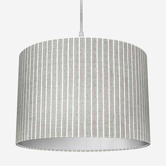 Pencil Stripe Pewter Lamp Shade