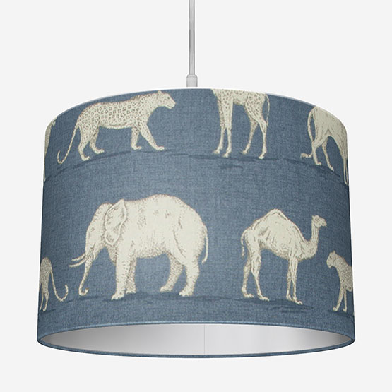 Prairie Animals Denim Lamp Shade