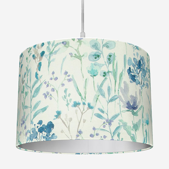 Wild Flowers Cobalt Lamp Shade