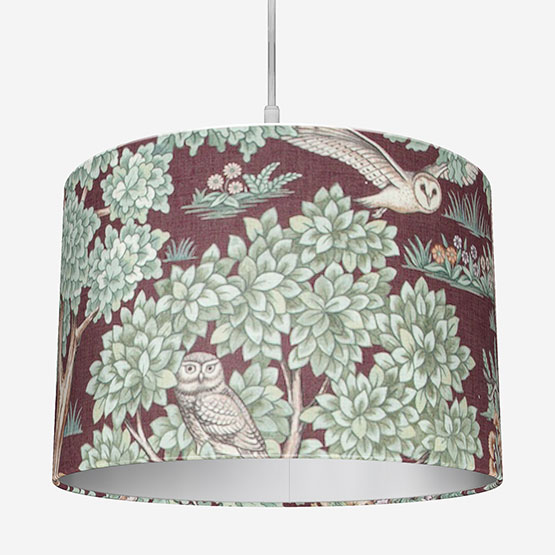 Woodland Retreat Velvet Bordeaux Easy Fit Lamp Shade