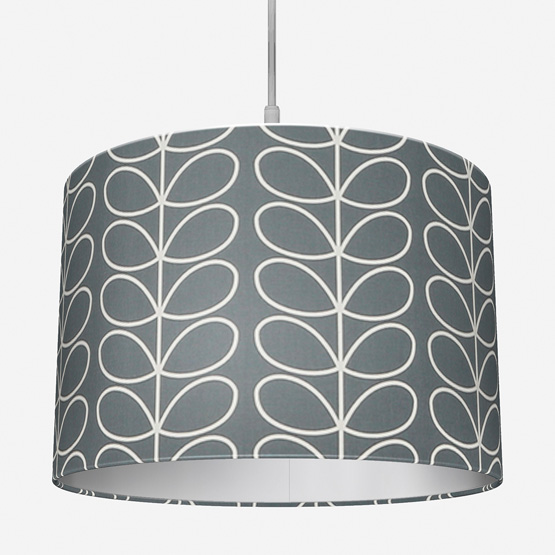 Orla Kiely Linear Stem Cool Grey Lamp Shade