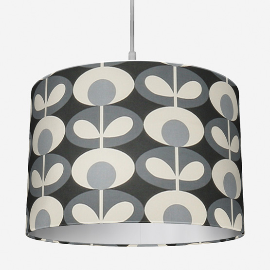 Orla Kiely Oval Flower Cool Grey lamp_shade