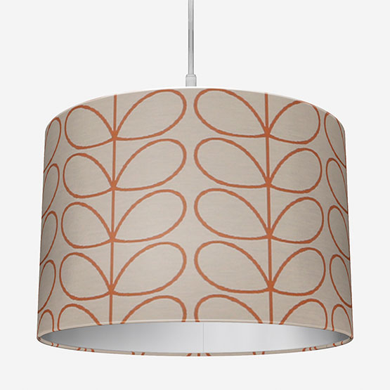 Orla Kiely Woven Linear Stem Orange Lamp Shade