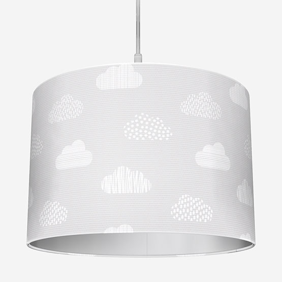 Sonova Studio Doodle Clouds Soft Grey Lamp Shade