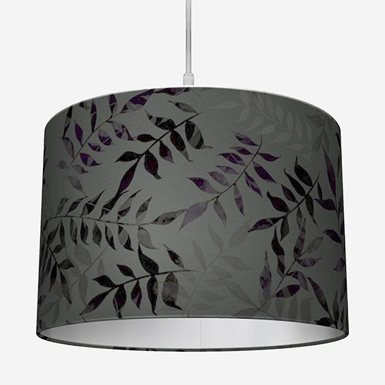 Sonova Studio Kaleidoscope Leaves Charcoal Lamp Shade