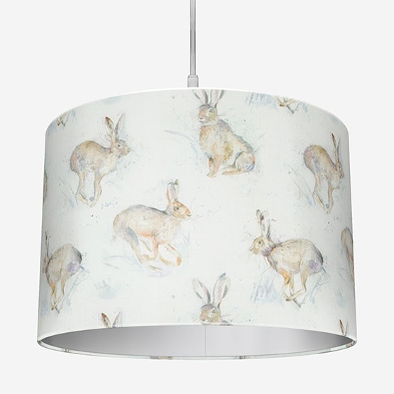 Voyage Hurtling Hares Linen Lamp Shade