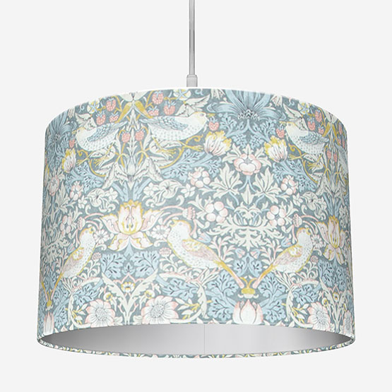 William Morris Strawberry Thief Slate and Blush Lamp Shade